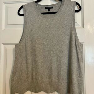 Banana Republic Gray Scallop Hem Sweater Tank